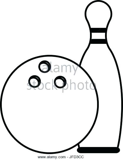 Bowling Pin Coloring Page at GetColorings.com | Free printable ...