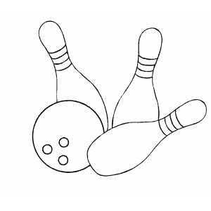 Bowling Balls And Pins Coloring Page 300x300 Bowling Balls And Pins Coloring Page