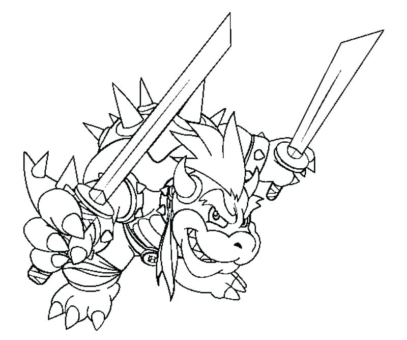 800x667 Bowser Coloring Pages Pretty Coloring Es Image E Castle Bowser Jr