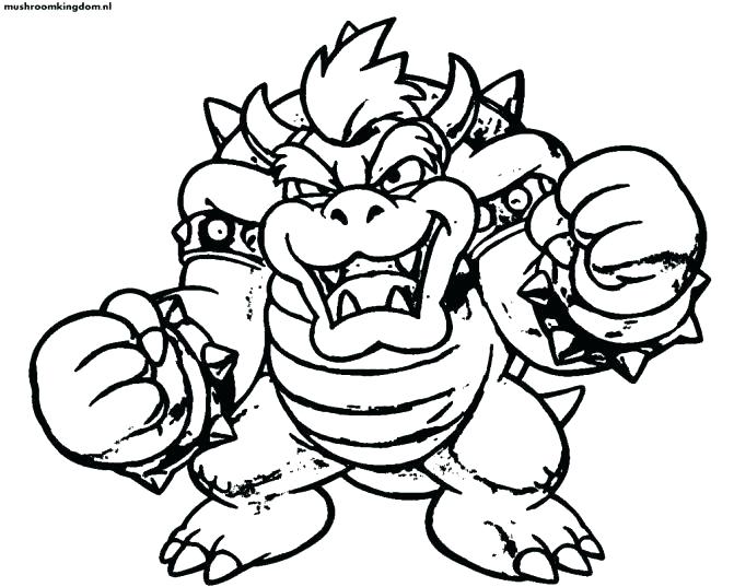 671x537 Bowser Coloring Page Coloring Page Super Coloring Pages Super