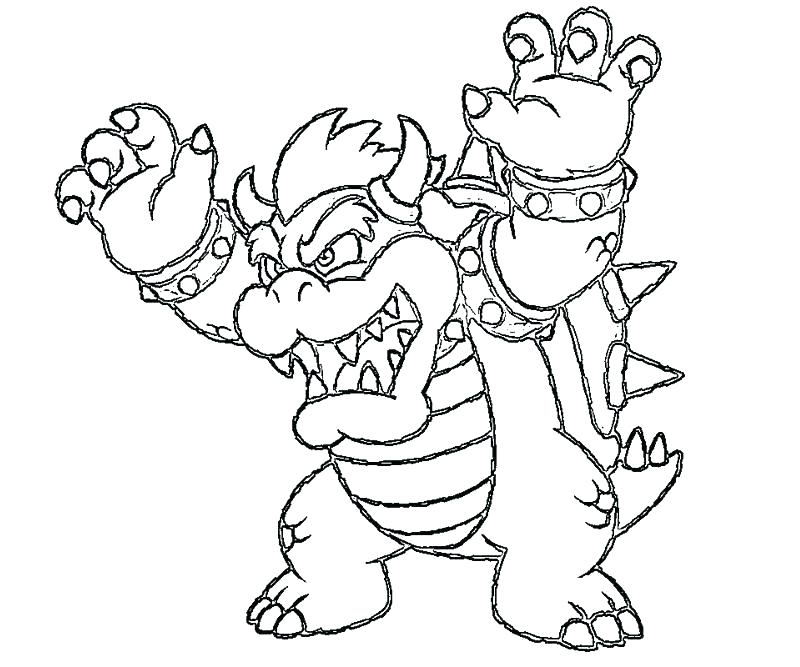800x667 Bowser Coloring Page Coloring Pages Pics Of Dark Jr Coloring Pages