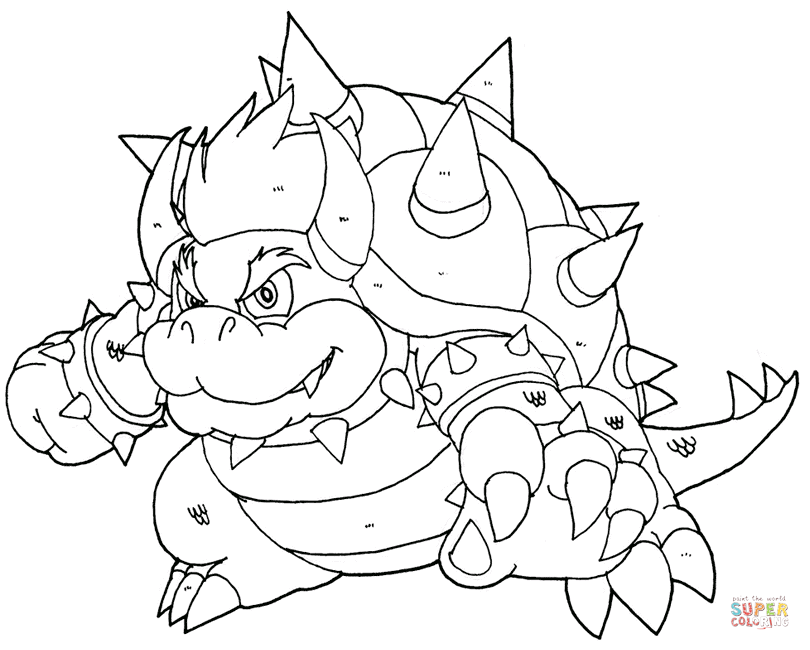 810x650 Bowser Coloring Page Free Printable Coloring Pages