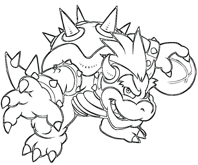 800x667 Paper Bowser Coloring Pages Coloring Page Bros Coloring Pages Kart