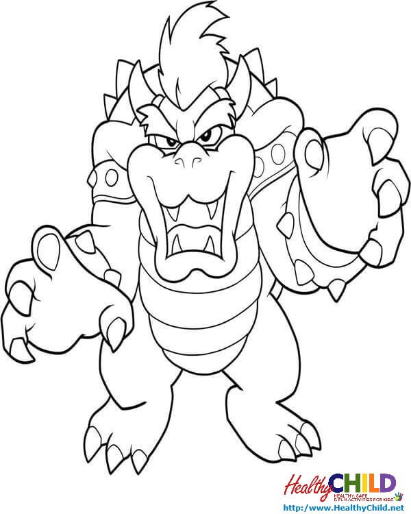 600x750 Bowser Coloring Pages 2