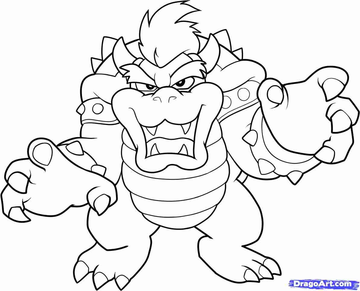 1194x968 Bowser Coloring Page Free Printable Pages Beauteous Olegratiy