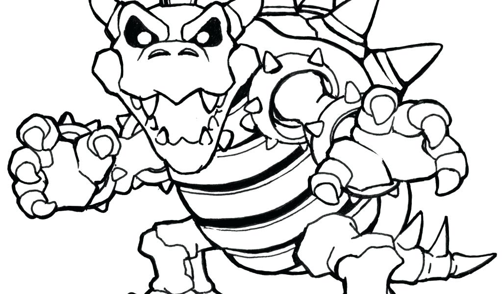 1024x600 Bowser Coloring Pages Dry Coloring Pages Bowser Jr Coloring Pages