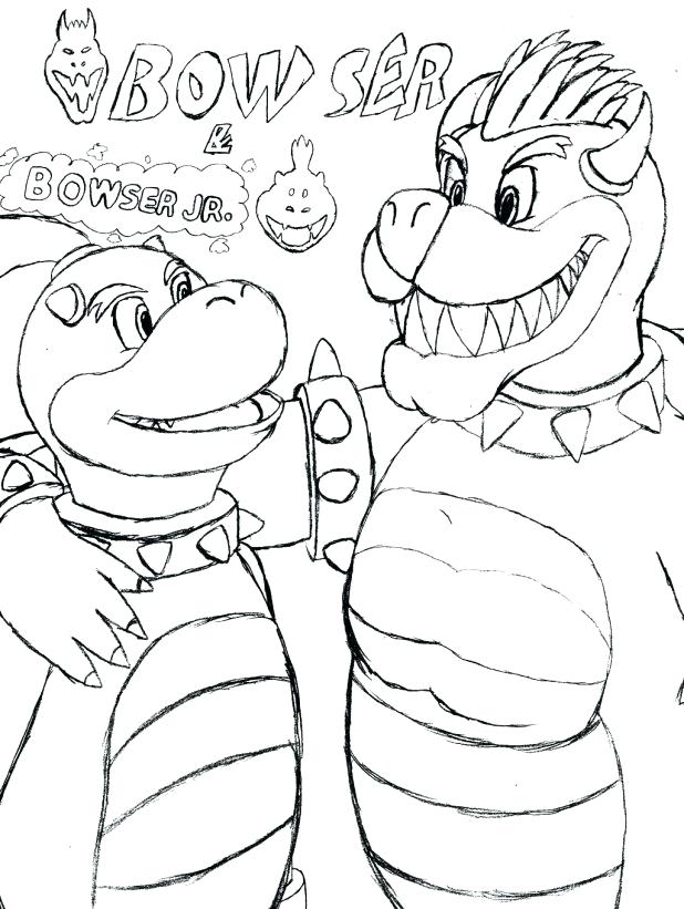 618x821 Bowser Jr Coloring Pages Coloring Pages Cat Page Dry Jr Bowser Jr