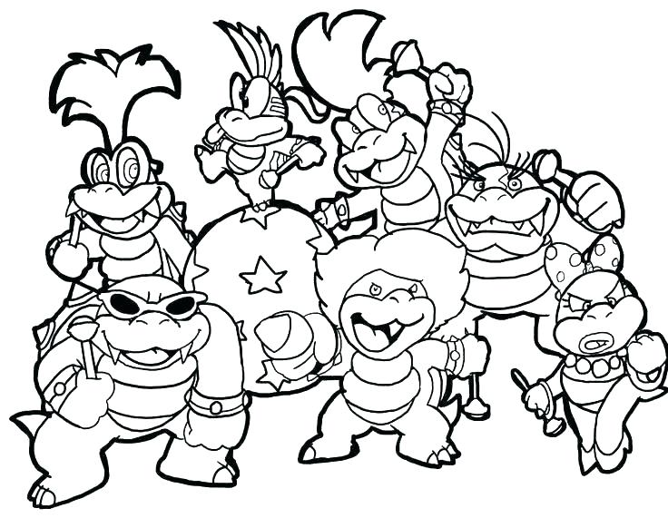 736x571 Bowser Jr Coloring Pages Coloring Pages Coloring Page Coloring