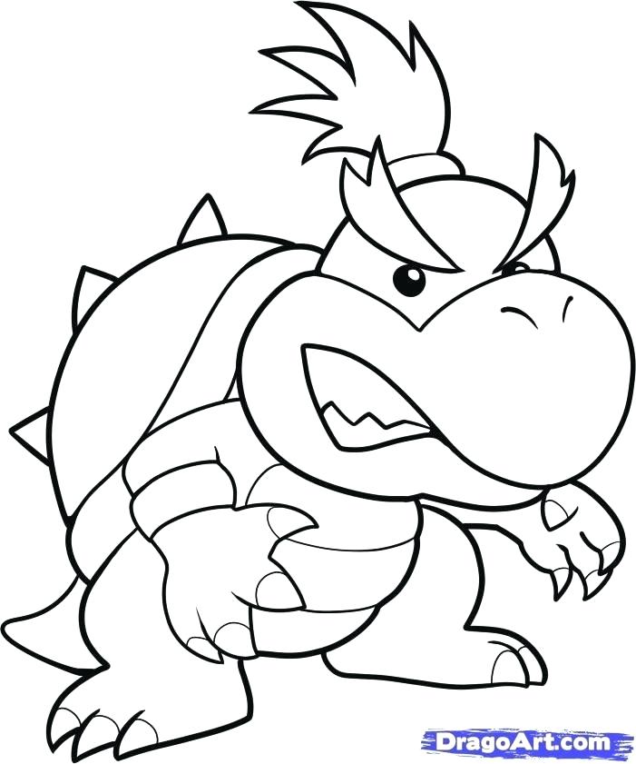 701x841 Bowser Jr Coloring Pages