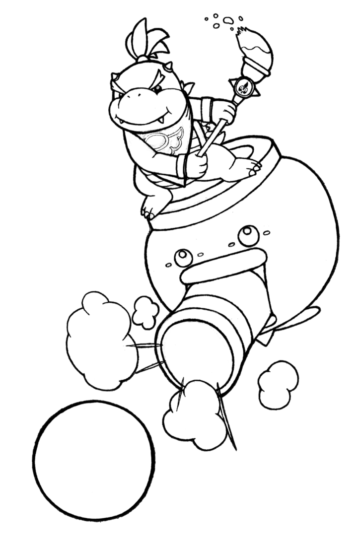 723x1106 Authentic Bowser Jr Coloring Pages Printable 19934 2281 1765
