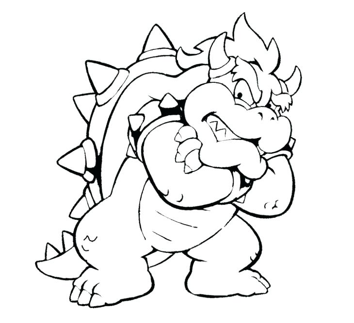 730x667 Bowser Coloring Page Pictures To Print And Color Jr Coloring Pages