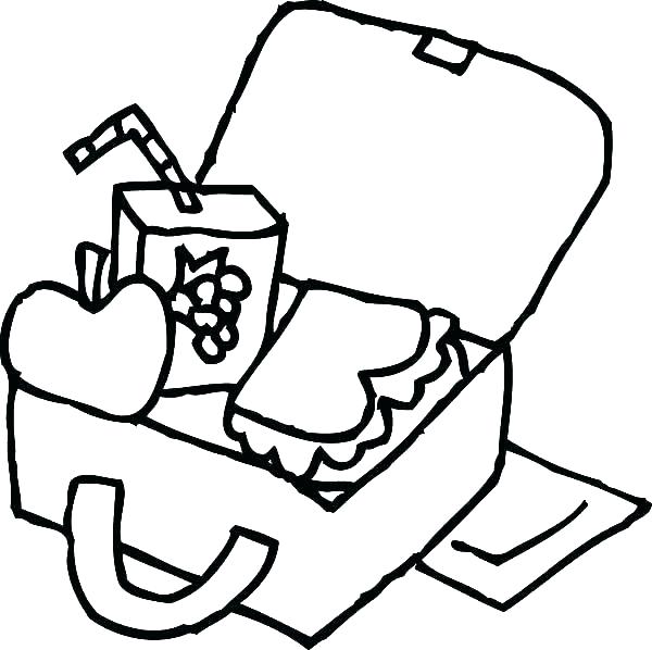 600x598 Box Coloring Page Box Coloring Pages Box Coloring Page Lunch Box