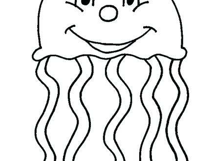 Jellyfish Coloring Pages Free Of Cute Jelly Fish Page Printable 440x330 Jellyfish Coloring Pages Free Of Cute Jelly Fish Page Printable