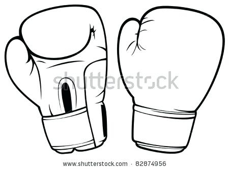 450x332 Boxing Gloves Coloring Pages Delectable Boxing Gloves Coloring