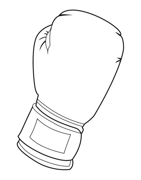 457x582 Black And White Boxing Glove' By William Rossin