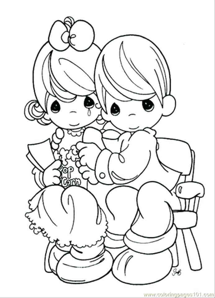 Boy And Girl Coloring Pages