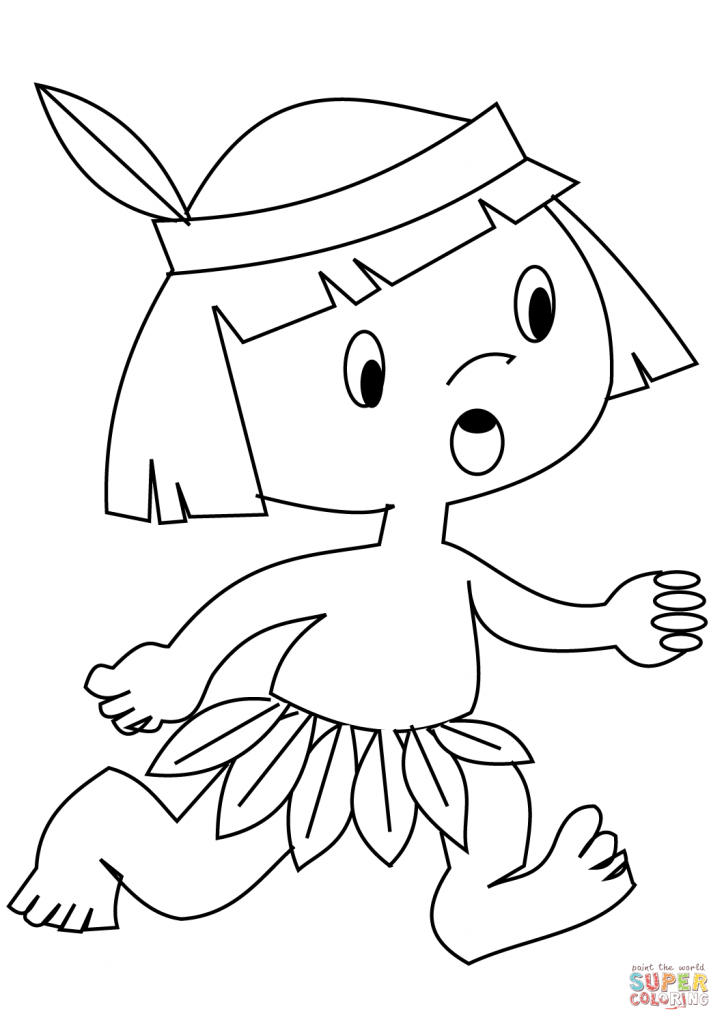 724x1024 Indian Boy Coloring Pages Free To Print Page Printable Kids Sheet