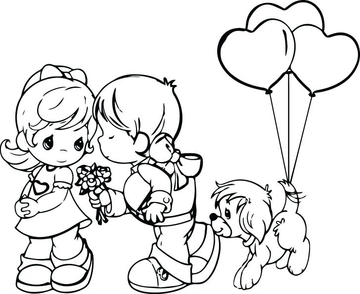 728x595 Coloring Pages Boy And Girl Medium Size Of Coloring Pages For Kids