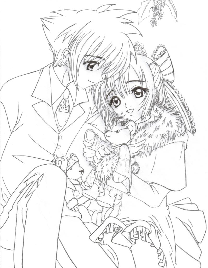 797x1024 Stylist And Luxury Anime Couples Coloring Pages Wolf Kissing Cute