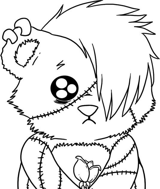 534x630 Chic Inspiration Emo Coloring Pages To Print Girl Anime Boy Love