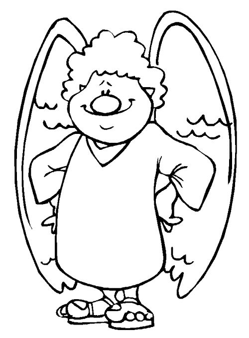 Boy Angel Coloring Pages