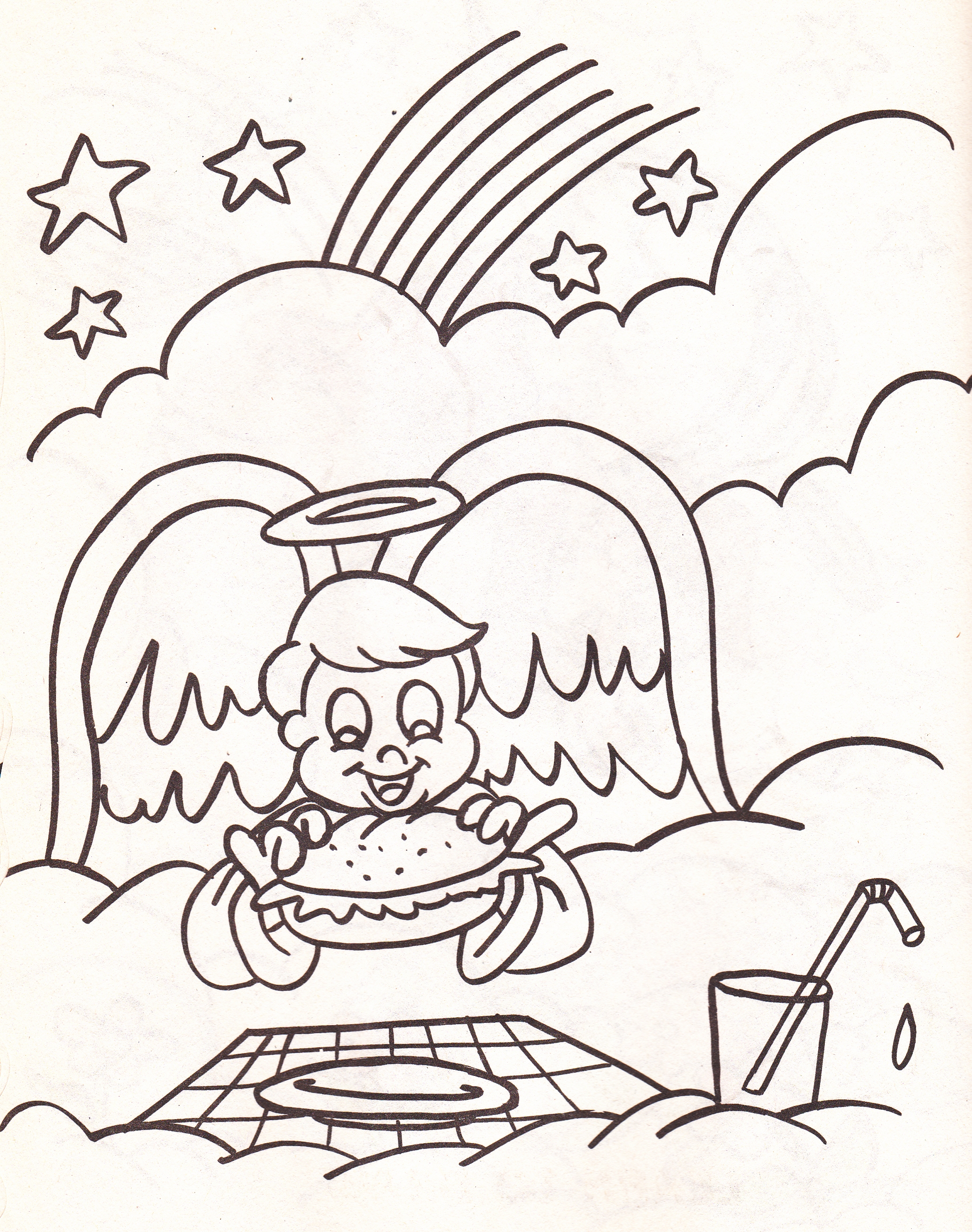 2067x2621 Fresh Angel Coloring Page Girl Angel With Flowers In The Clouds