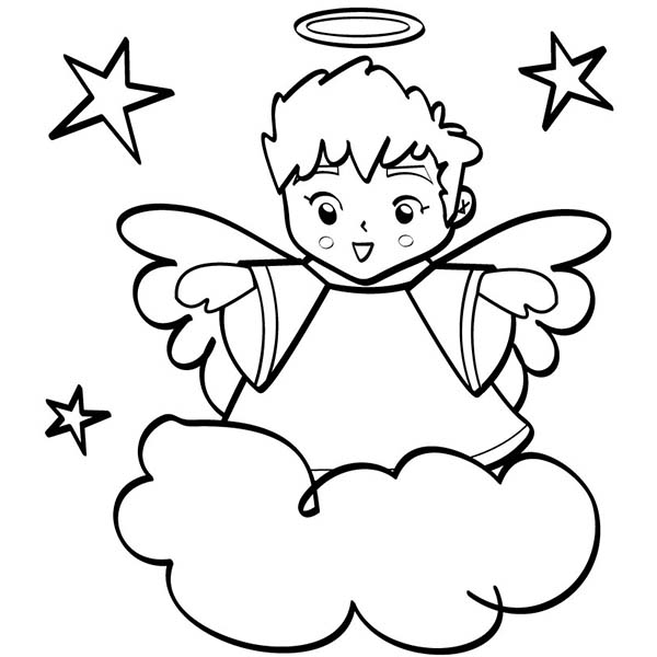 Boy Angel Coloring Pages at GetColorings.com | Free printable colorings ...