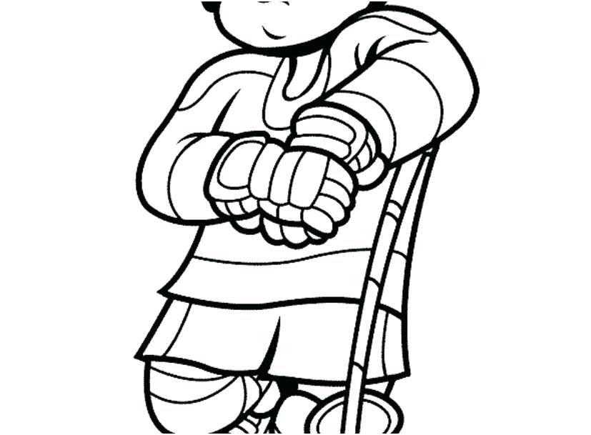 827x609 Coloring Page Boy Hockey Coloring Pages Boy Player Coloring Page