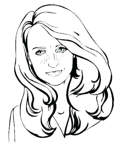 411x497 Face Coloring Page Girl Face Coloring Page Smiley Face Coloring