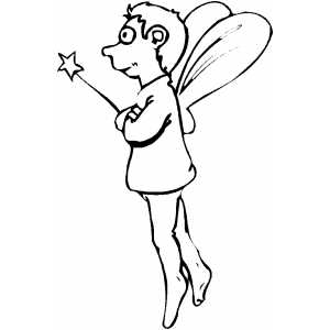 Fairy Boy With Magic Wand Coloring Page 300x300 Fairy Boy With Magic Wand Coloring Page