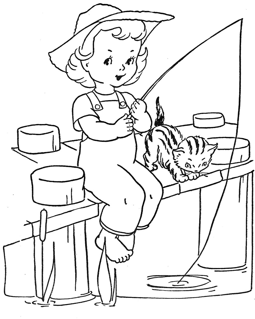 Fishing Coloring Pages 1024x1278 Fishing Coloring Pages