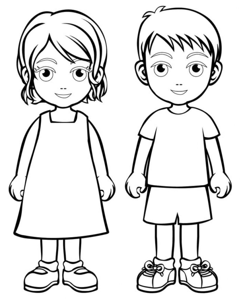 824x1024 Boy Girl Coloring Page Boys And Girls Wear Colouring Pages Boys