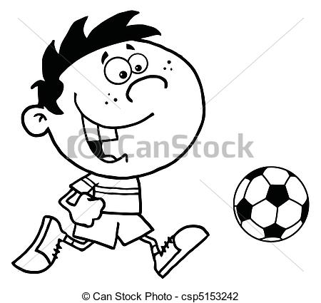 Coloring Page Outline Of A Cartoon Soccer Player Boy Running 450x425 Coloring Page Outline Of A Cartoon Soccer Player Boy Running