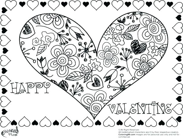 Boy Valentine Coloring Pages at GetColorings.com | Free printable ...