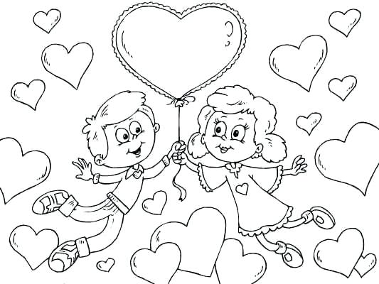 Cute Valentines Day Coloring Sheets Page Of A Boy And Girl 533x400 Cute Valentines Day Coloring Sheets Page Of A Boy And Girl