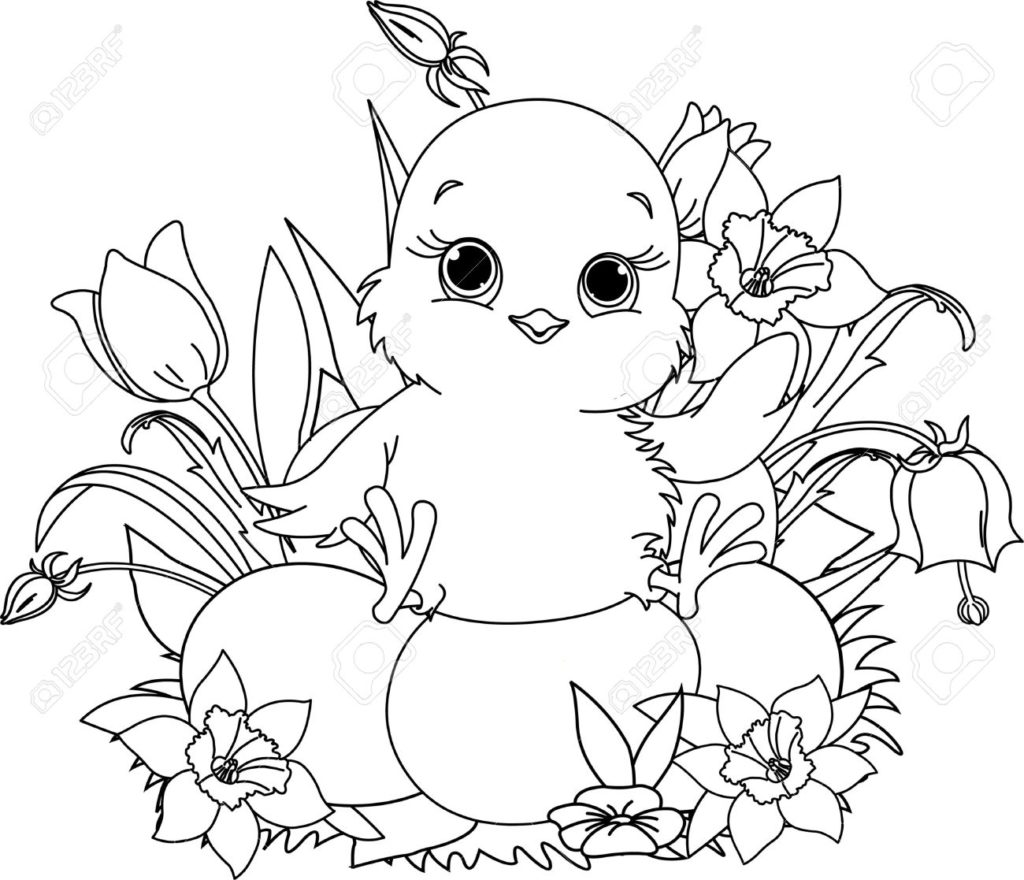 Cute Colorable Baby Chick Clip Art Coloring Page Pages Printable 1024x880 Cute Colorable Baby Chick Clip Art Coloring Page Pages Printable