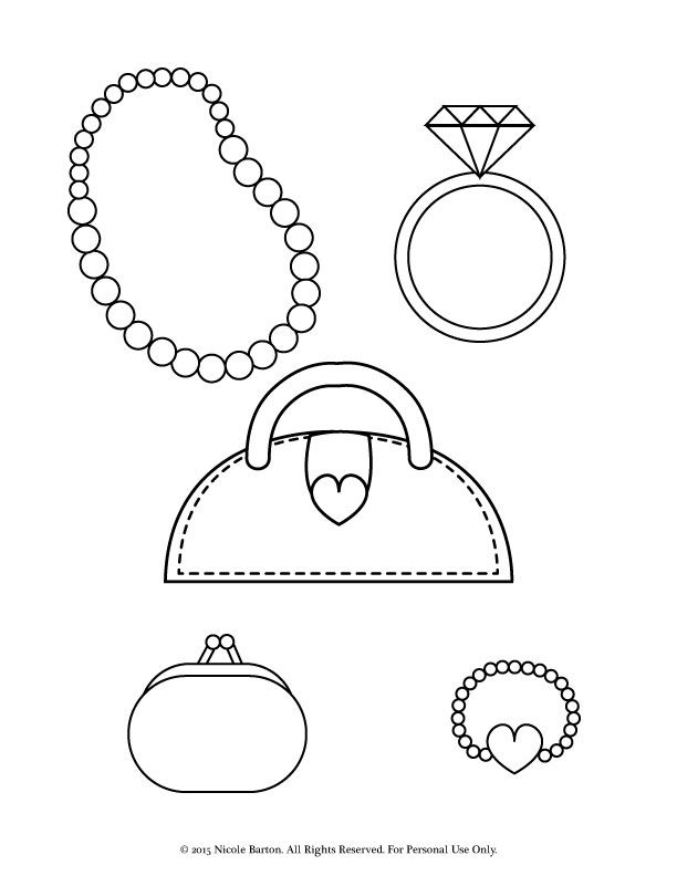 Free Printable Coloring Pages For Girls With A Stylish Purse, Coin 612x792 Free Printable Coloring Pages For Girls With A Stylish Purse, Coin