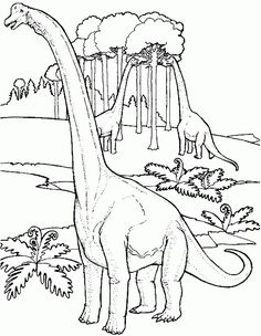 236x304 A Huge Sauropod Dinosaur Brachiosaurus Coloring Sheet 26