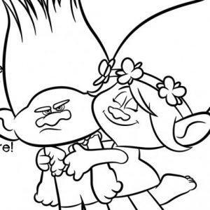 300x300 Printable Trolls Coloring Pages