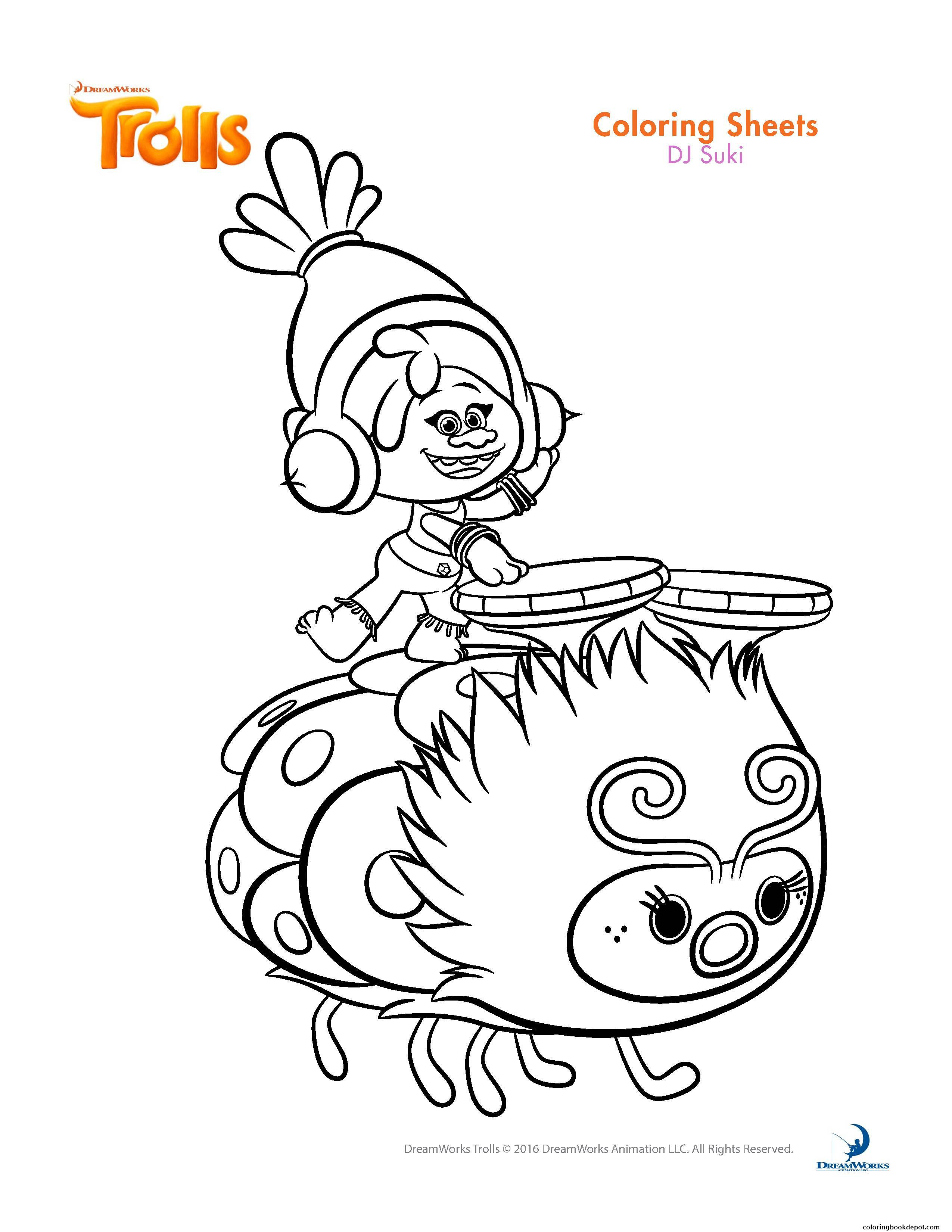 2550x3300 Trolls Coloring Pages Got Amazing Branch Page Fiscalreform