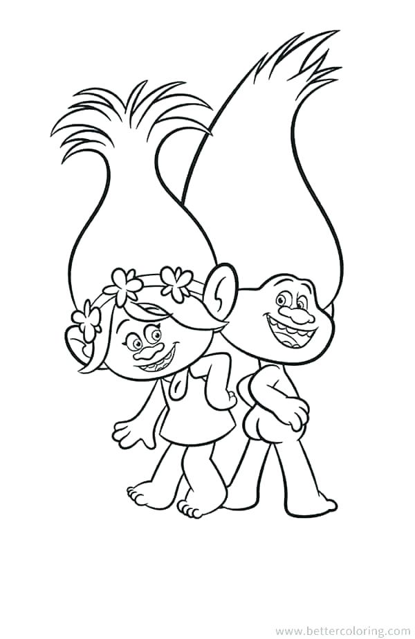 600x924 Trolls Coloring Pages