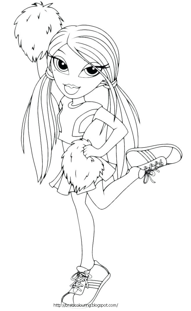 Bratz Cheerleader Coloring Pages at GetColorings.com | Free printable ...