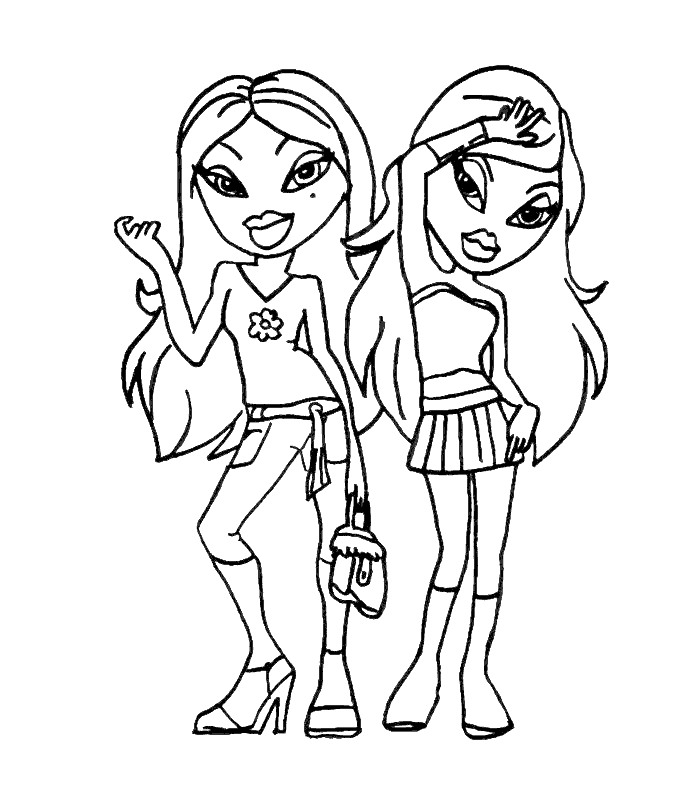 Free Printable Bratz Coloring Pages For Kids 700x800 Free Printable Bratz Coloring Pages For Kids