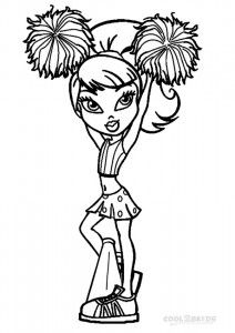 Bratz Cheerleading Coloring Pages Random Stuff 212x300 Bratz Cheerleading Coloring Pages Random Stuff