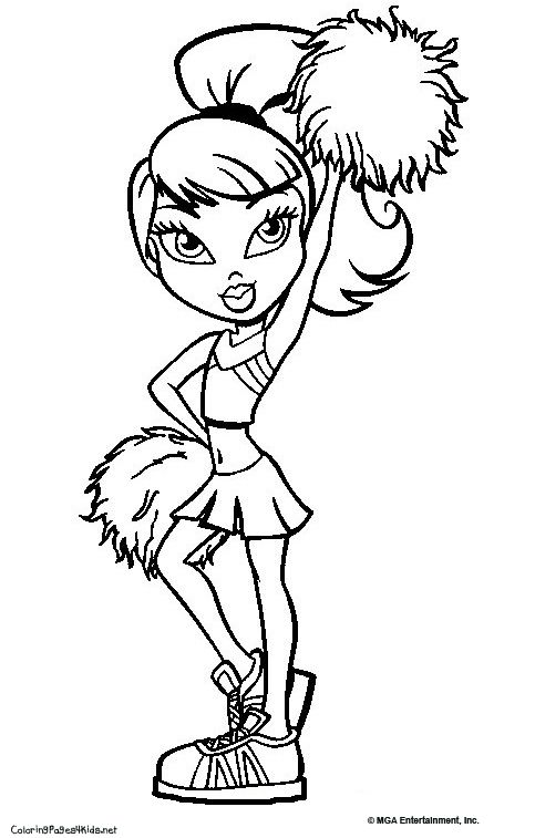 Bratz Cheerleading Coloring Pages Bratzcheerleader Kids Stuff 483x757 Bratz Cheerleading Coloring Pages Bratzcheerleader Kids Stuff
