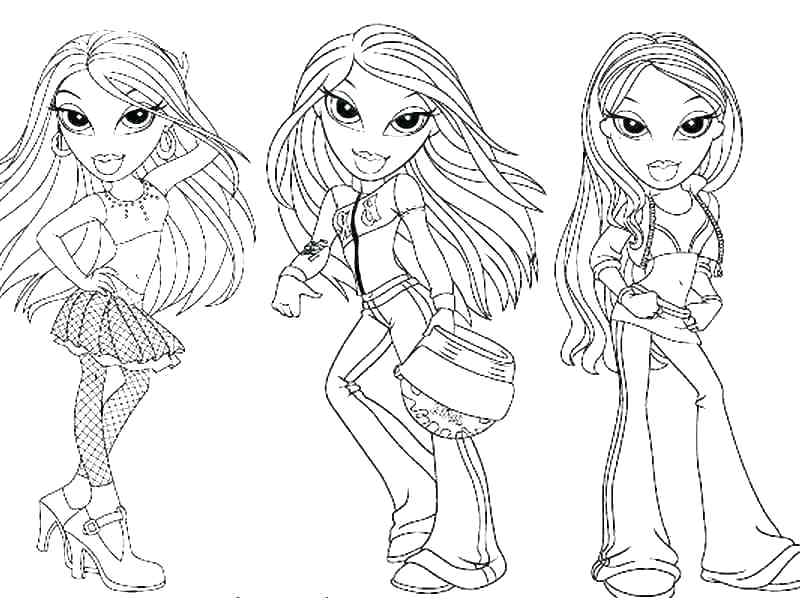 Bratz Coloring Pages Jasmine Kids Coloring Printable Coloring 800x600 Bratz Coloring Pages Jasmine Kids Coloring Printable Coloring