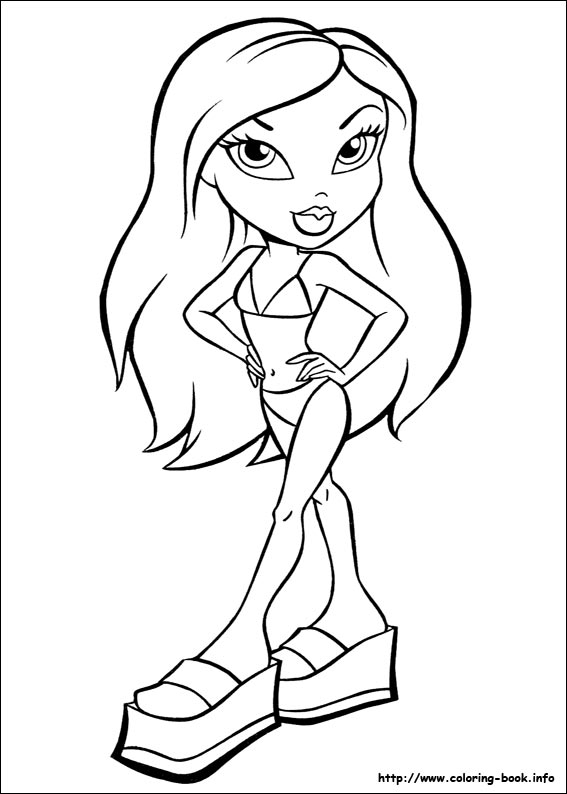 Bratz Coloring Pages 567x794 Bratz Coloring Pages