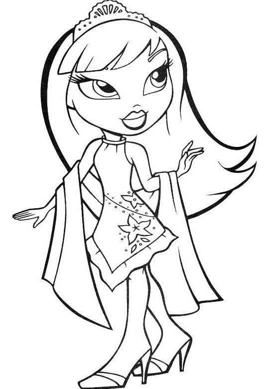 Free Bratz Coloring Pages 5 532x781 Free Bratz Coloring Pages 5