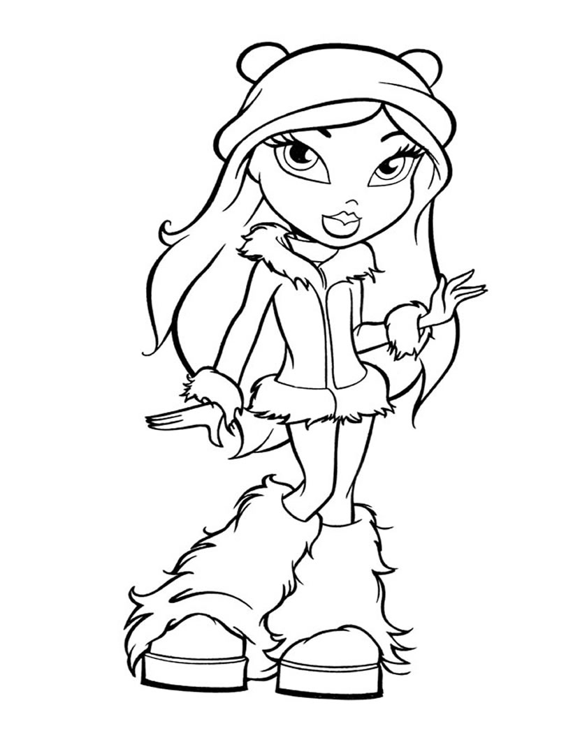 Bratz Coloring Pages Free Printable Bratz Coloring Page 820x1060 Bratz Coloring Pages Free Printable Bratz Coloring Page