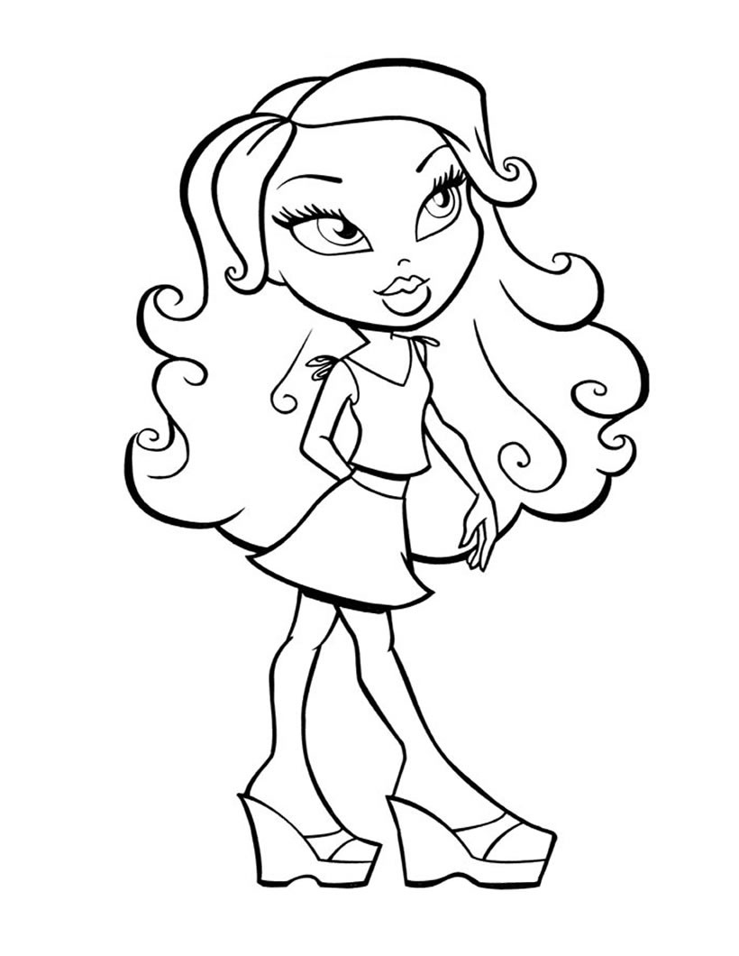 Jade Bratz Coloring Pages 820x1060 Jade Bratz Coloring Pages